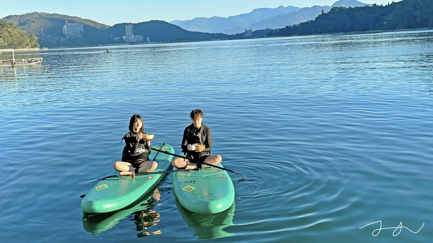 日月潭立槳體驗－湖中央早餐