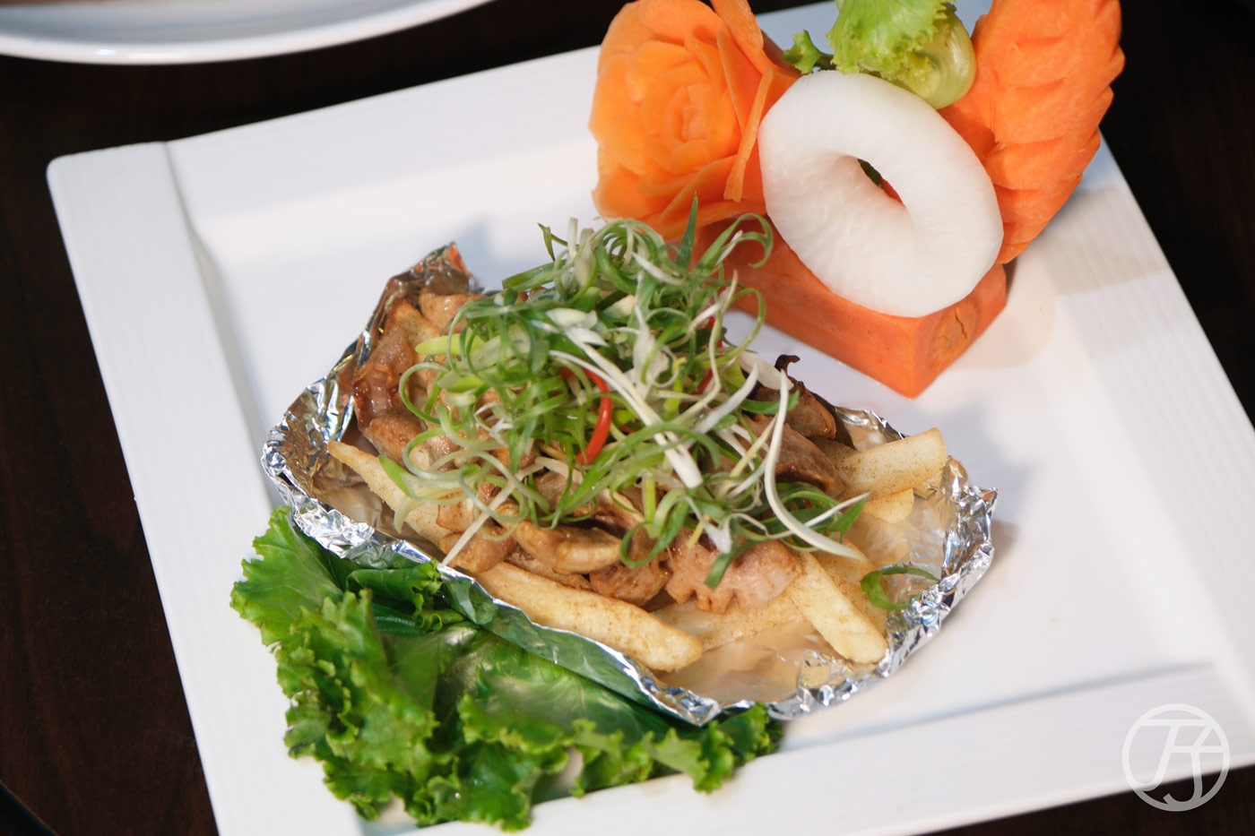 台南熱炒店 苦瓜海產 烏魚腱佐薯條