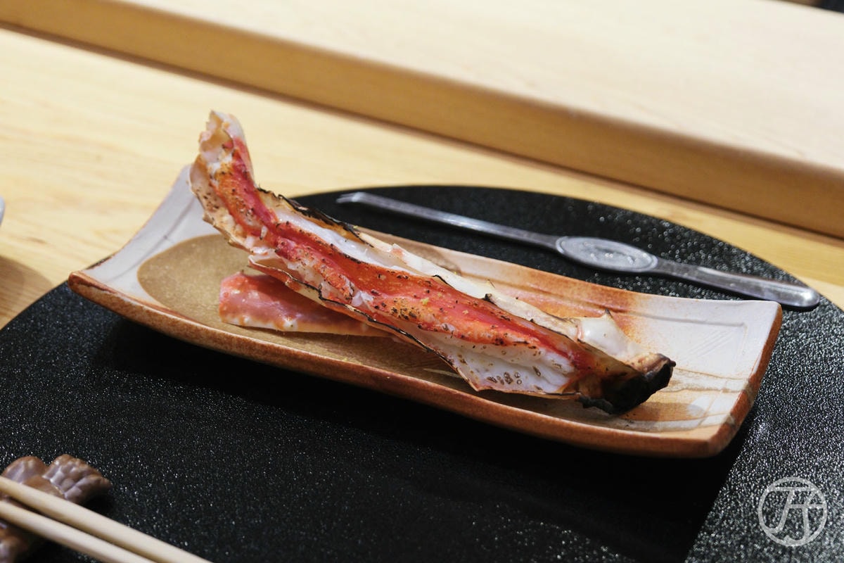 台中日本料理 蟹割烹 碳燒鱈場蟹足