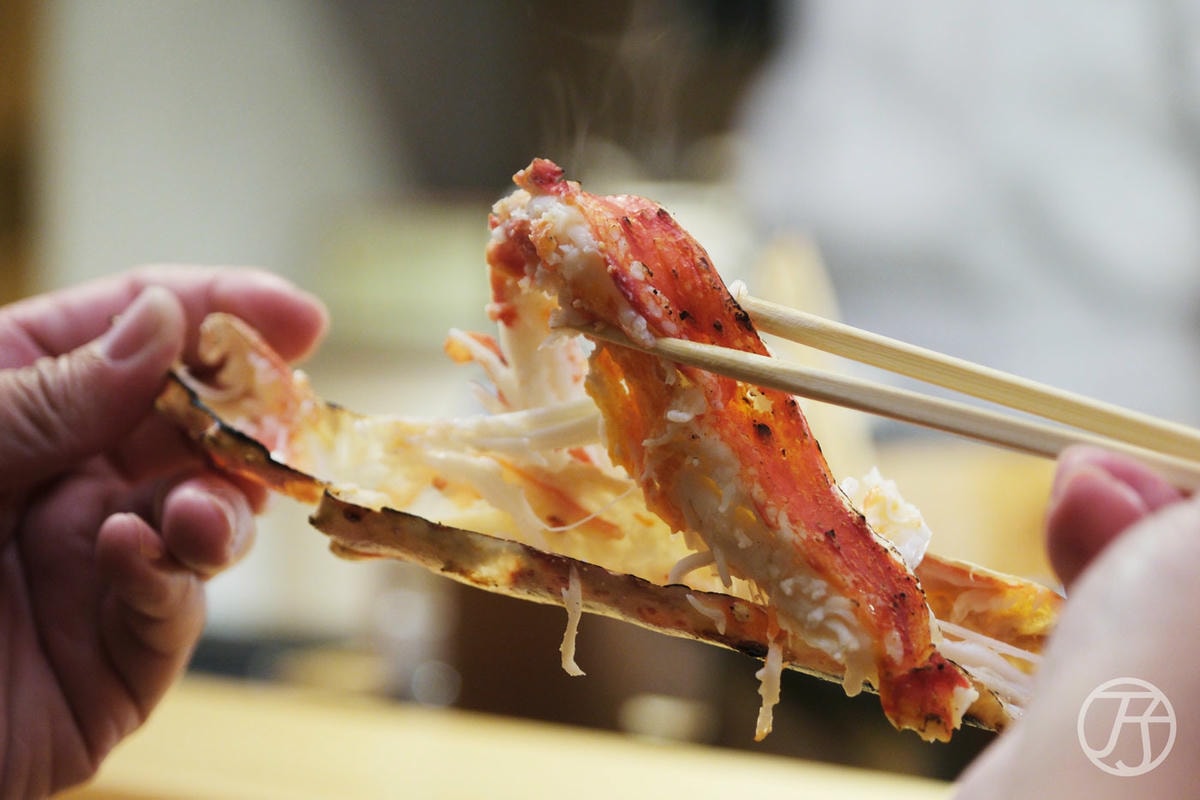 台中日本料理 蟹割烹 碳燒鱈場蟹足