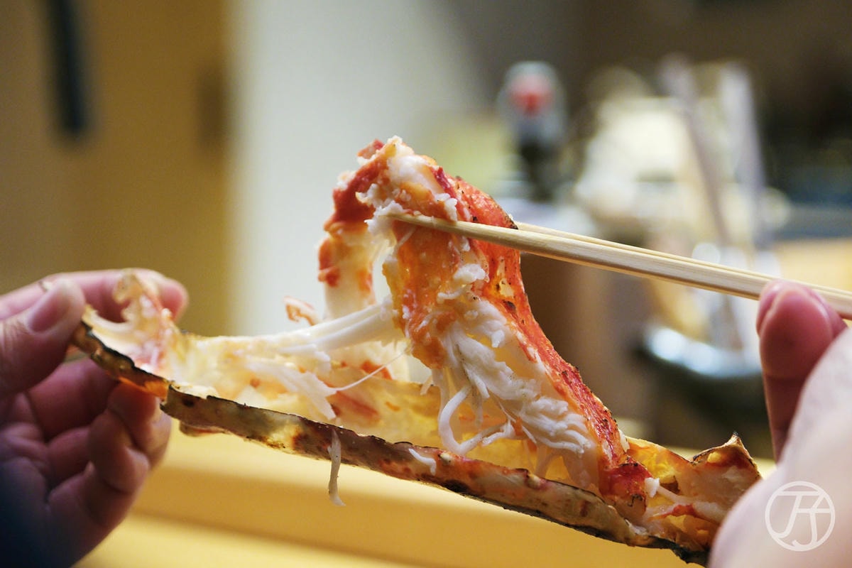 台中日本料理 蟹割烹 碳燒鱈場蟹足