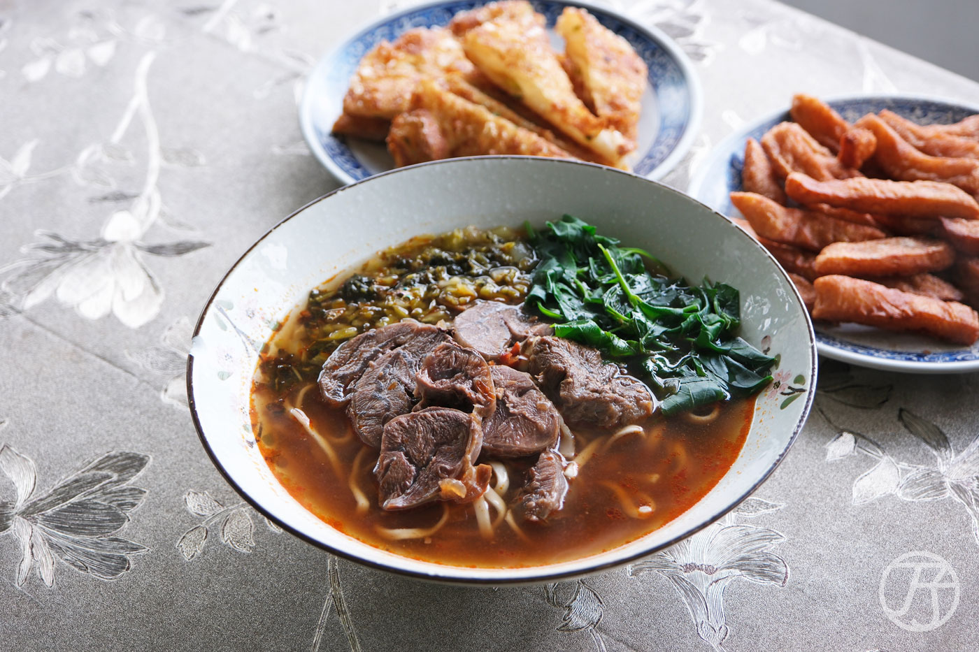 台東嵐海民宿附近小吃新海灣牛肉麵手工蔥花餅