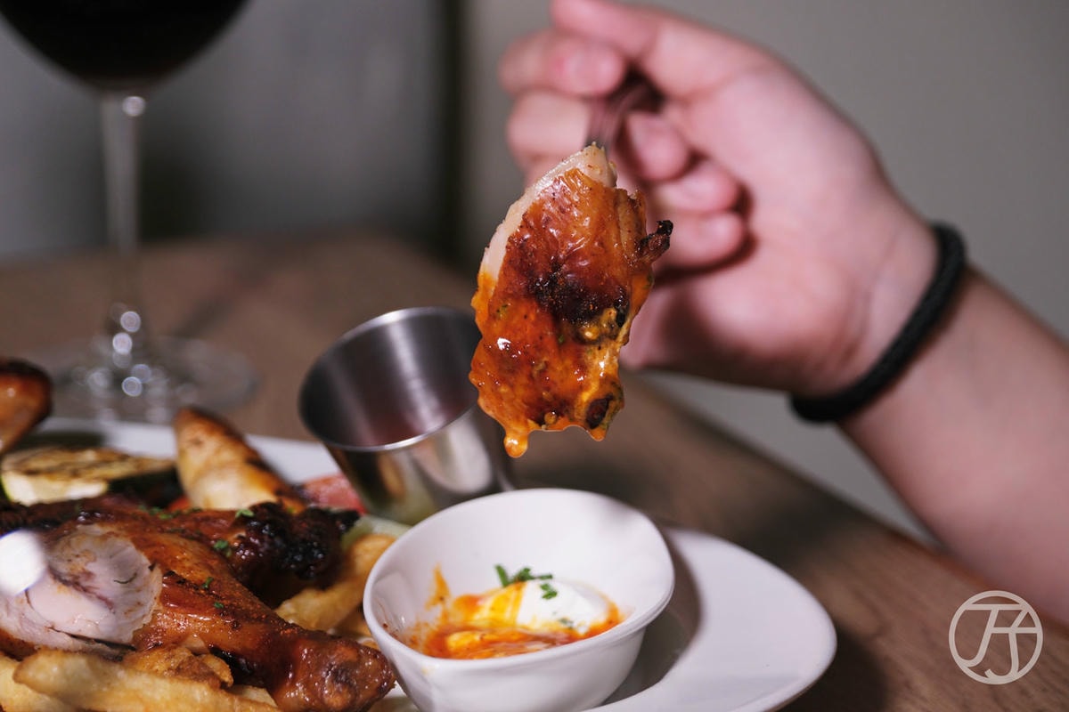 台中美式餐廳 紅盒子摩洛哥風味烤半雞