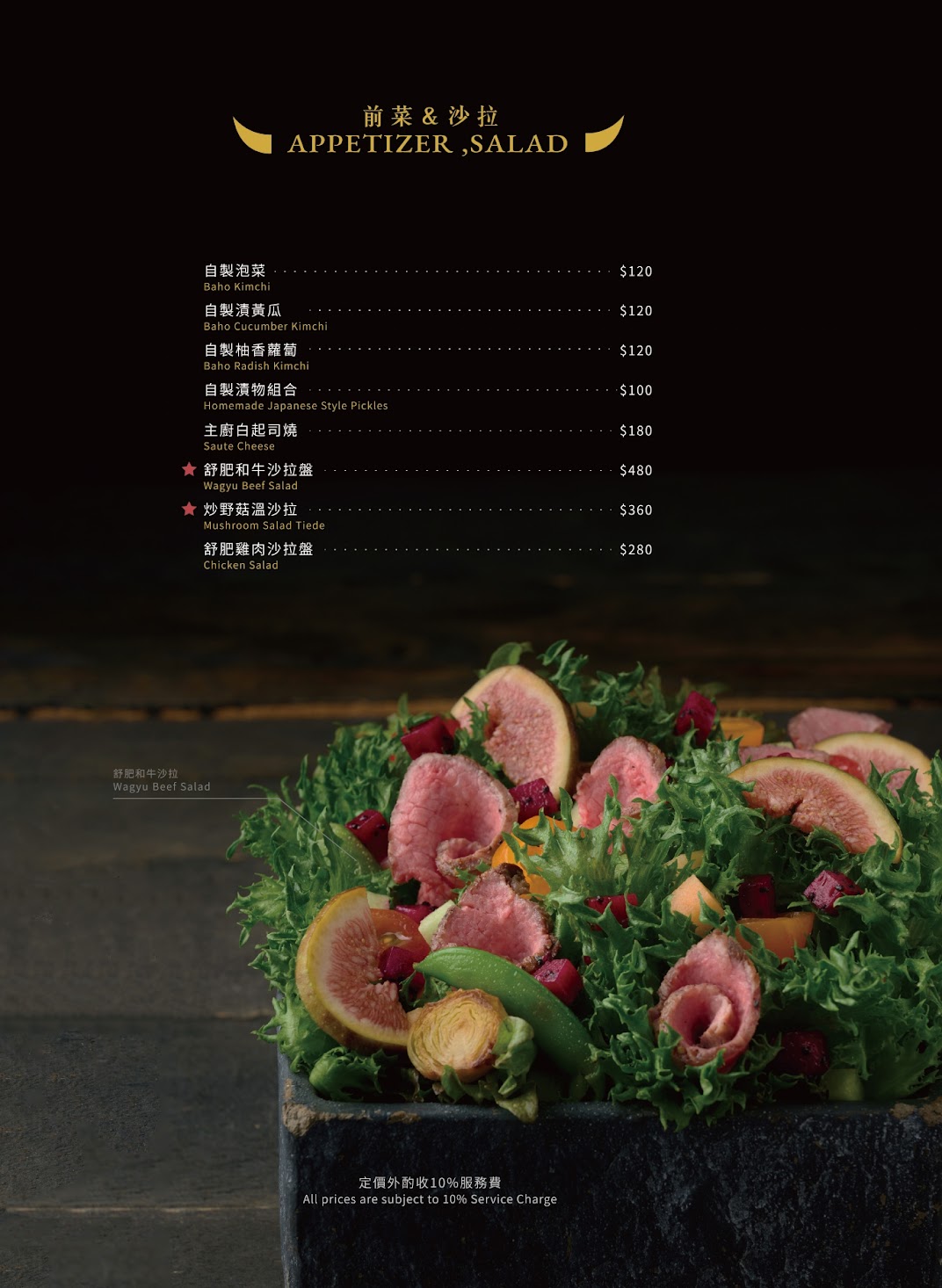 八和和牛燒肉專門店台中店菜單