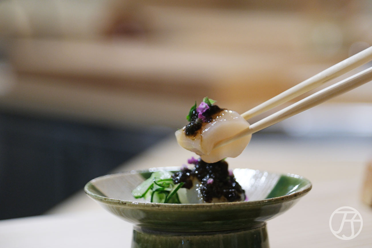 台中日本料理漁三割烹澎湖軟絲/干貝/海苔醬