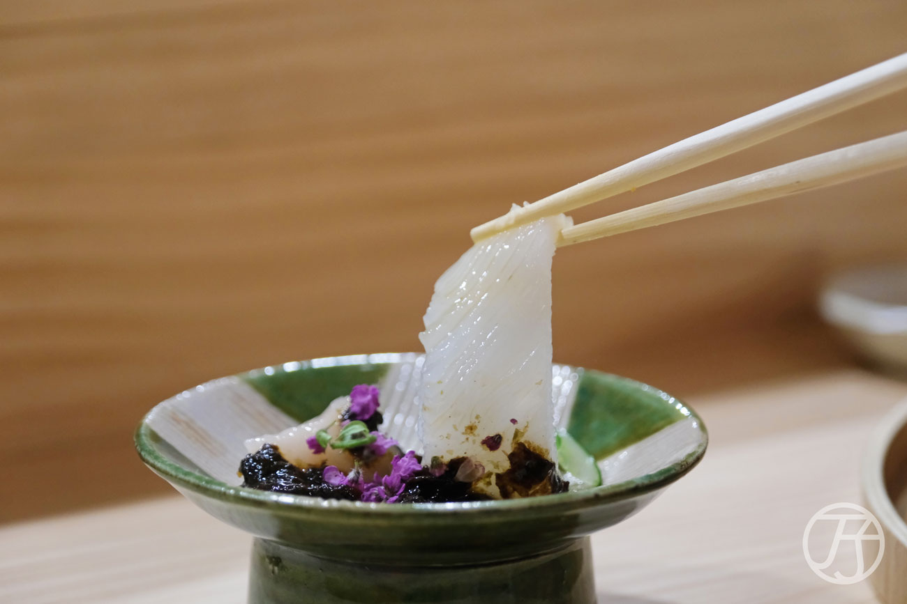 台中日本料理漁三割烹澎湖軟絲/干貝/海苔醬