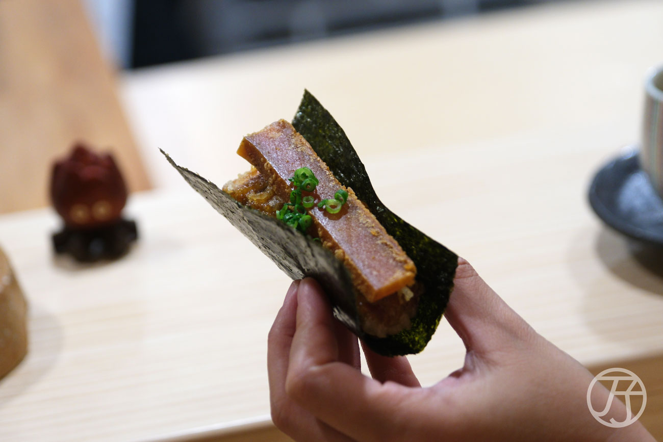 台中日本料理漁三割烹烏魚子鰻魚手捲