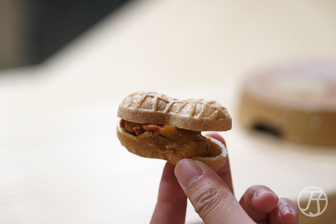 台中日本料理漁三割烹花生造型最中餅