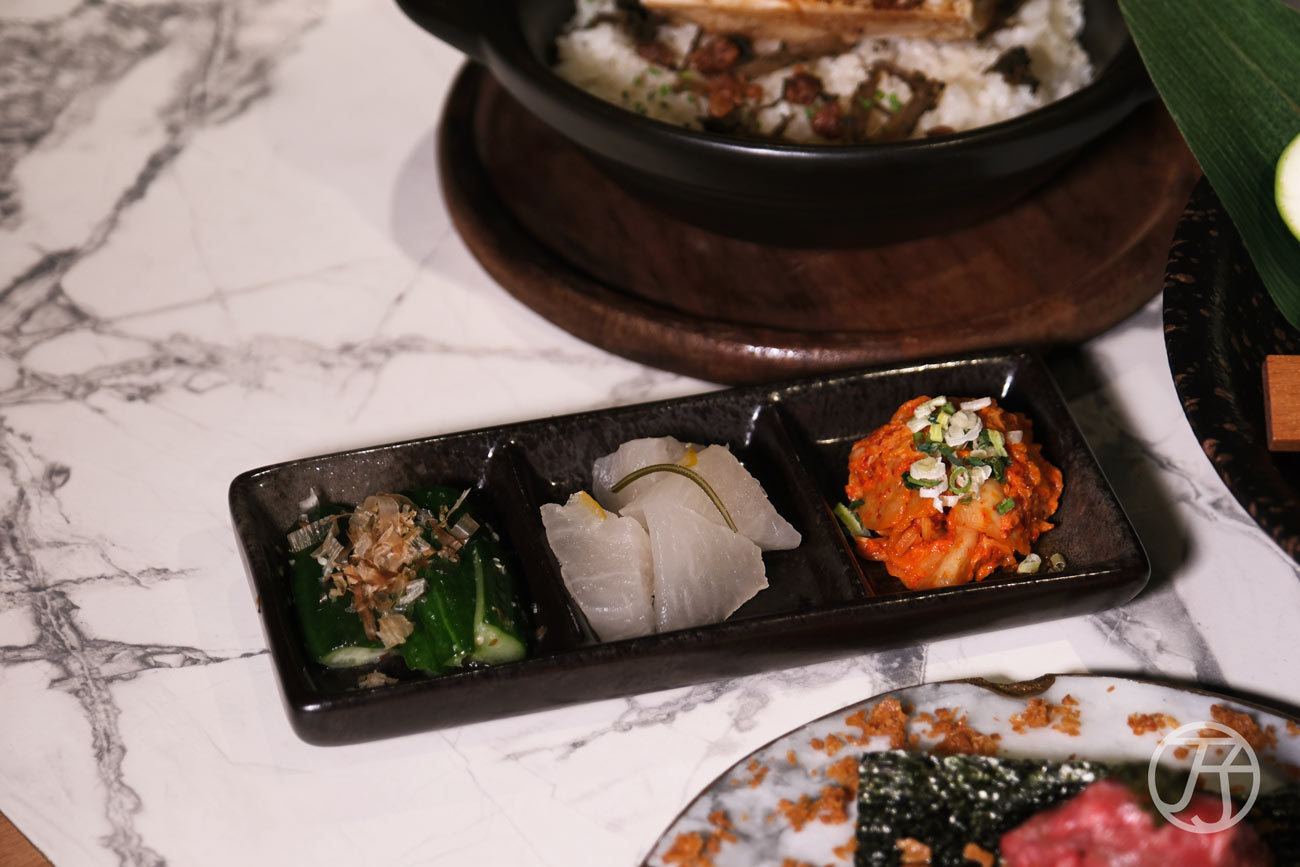 八和和牛燒肉專門店台中店自製漬物組合
