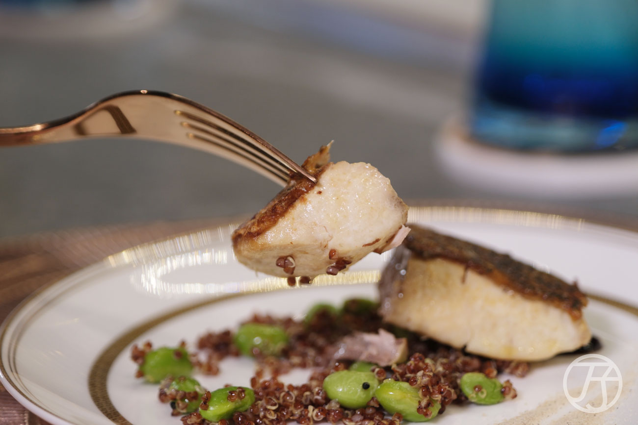 高雄無菜單鐵板燒料理 明水然大立店海鱸魚