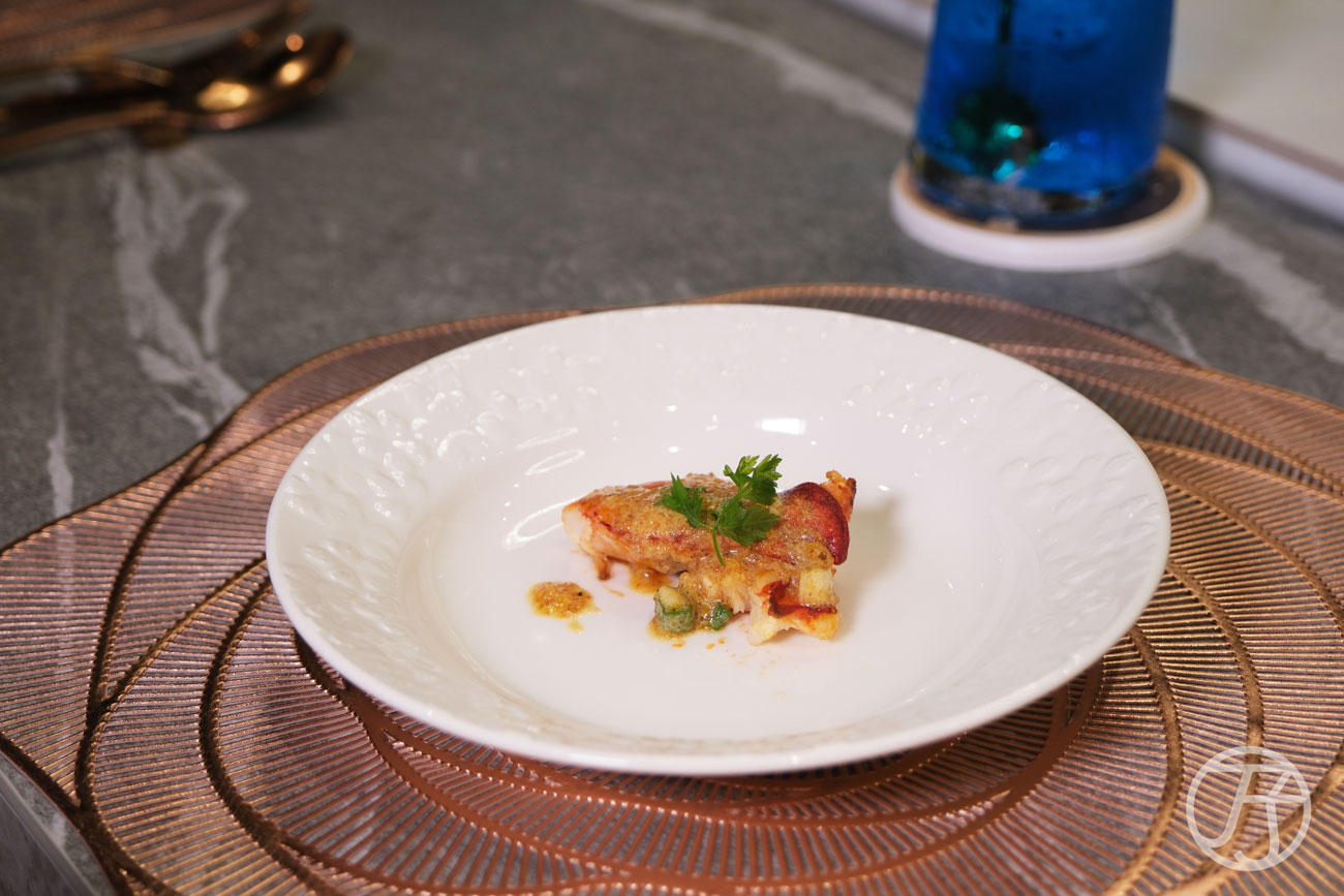 台灣唯一頂級鐵板燒界五度獲選「全台十大頂級鐵板燒」殊榮,台北來的高CP值無菜單鐵板燒,高貴不貴,2,000有找,小資族大享受,高雄明水然大立店開箱 - 第53張圖 高雄無菜單鐵板燒料理 明水然大立店金沙龍蝦螯