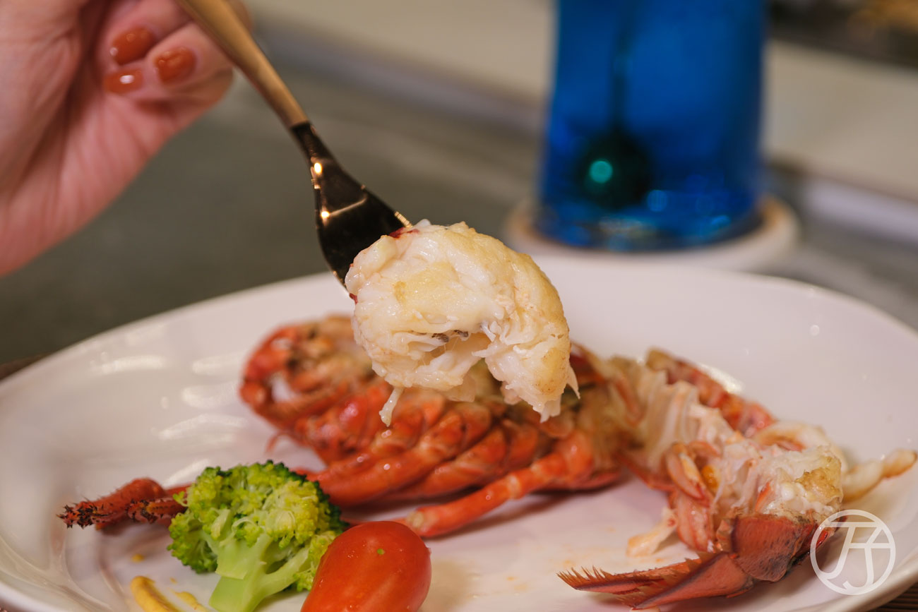 高雄無菜單鐵板燒料理 明水然大立店波士頓龍蝦佐蜂蜜芥末醬