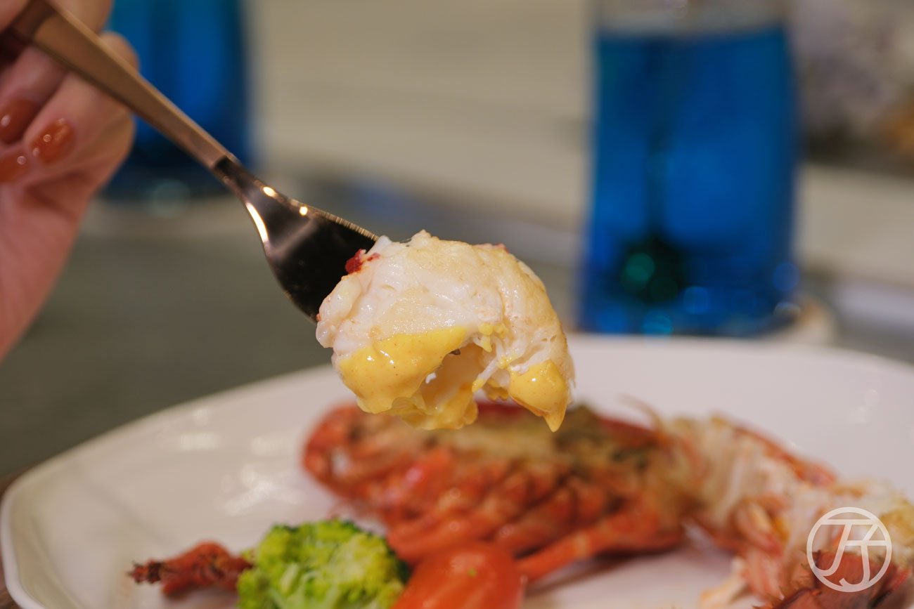 高雄無菜單鐵板燒料理 明水然大立店波士頓龍蝦佐蜂蜜芥末醬