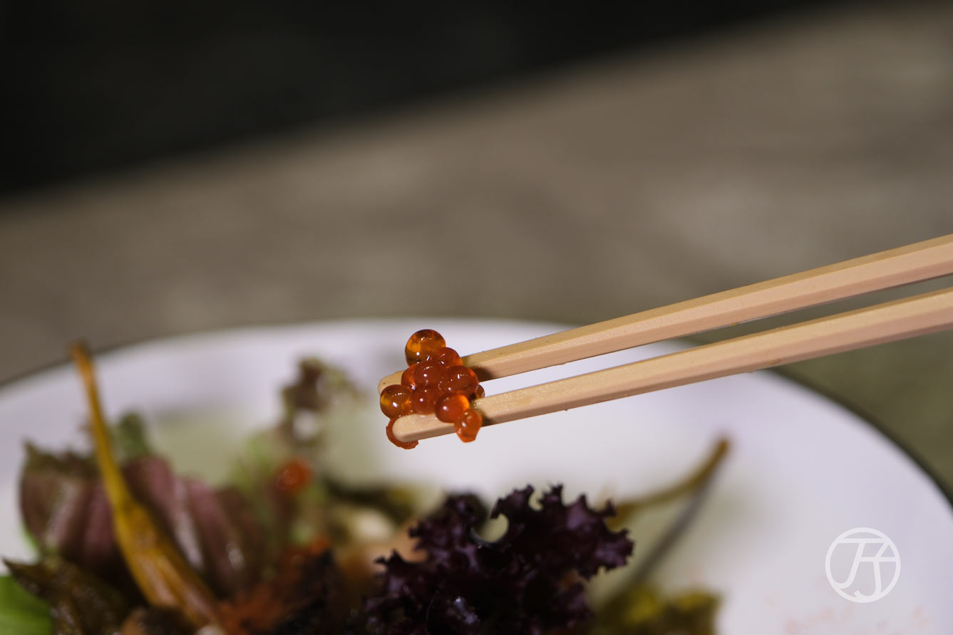 台中西屯區美食「跃.YueFire直火小料理」南非白鮑魚磯煮沙拉