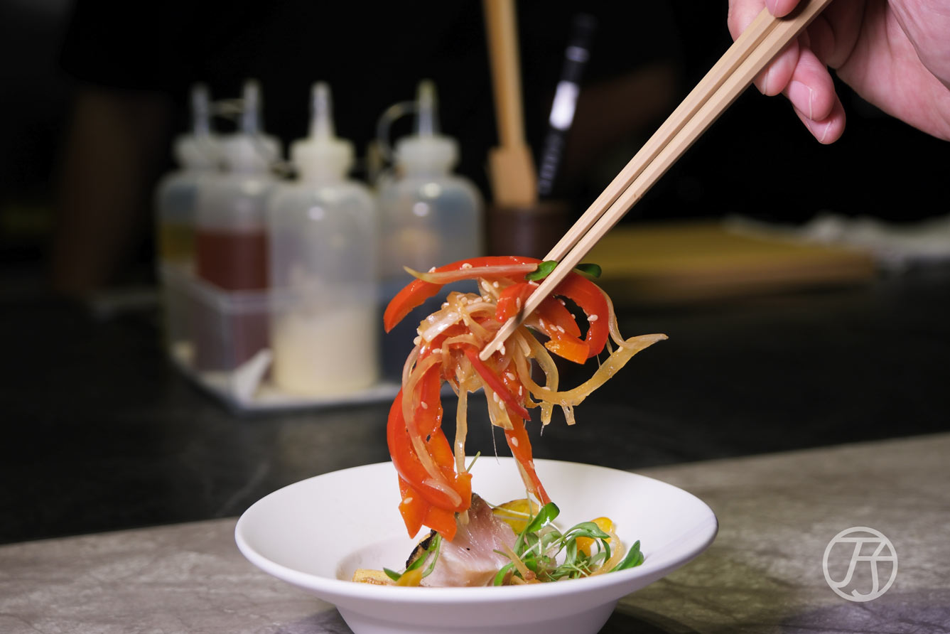 台中西屯區美食「跃.YueFire直火小料理」脆皮鰤魚南蠻漬