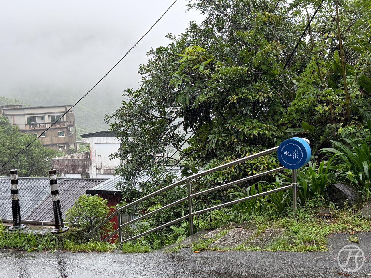 九份金瓜石民宿推薦 雲山水小築停車場