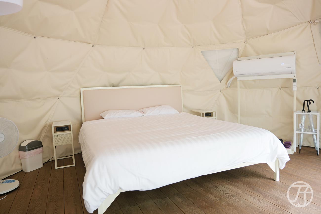 苗栗懶人露營Glamping 綺美度假露營區 星空帳篷雙人床
